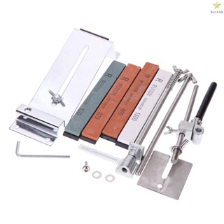 Stainless Steel Knife Sharpener with 4 Sharpening Stones - Enhance Your Cutting Performance