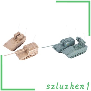 [Szluzhen1] โมเดลรถถังของเล่น ขนาดเล็ก 1/72 DIY สําหรับเด็ก 2 ชิ้น