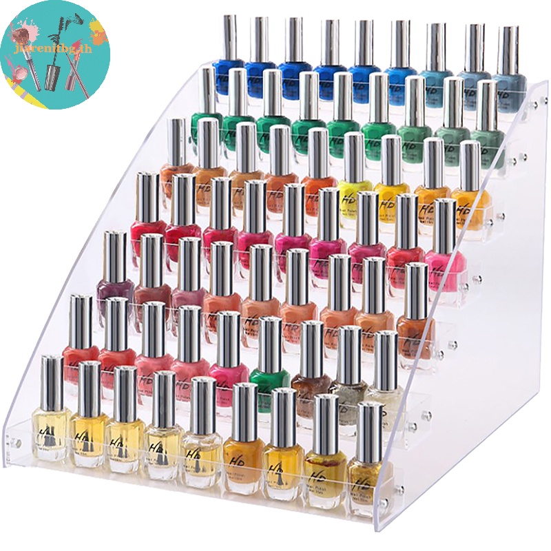 Renbg กล่องอะคริลิคใส 2-3-4-5-6-7 ชั้น สําหรับใส่เครื่องสําอาง เครื่องประดับ ยาทาเล็บ