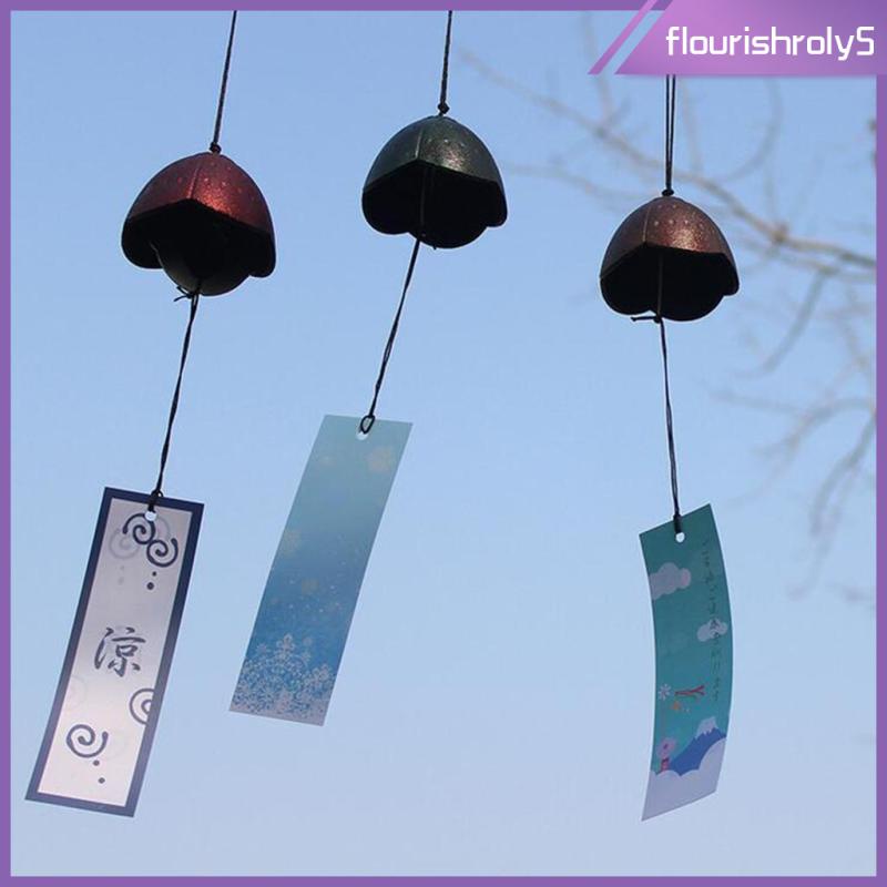 [Flourishroly5] กระดิ่งลมเหล็ก สไตล์ญี่ปุ่นดั้งเดิม สําหรับแขวนตกแต่งสํานักงาน 1 ชิ้น