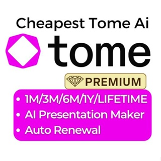 TOME AI 🔥 𝓐𝓘 PRESENTATION SLIDES MAKER 🔥 Instant Delivery | Full Warranty Account | AI POWERPOINT PPT MAKER