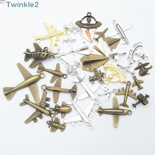 Twinkle ต่างหูเครื่องบิน โลหะผสม 100 กรัม คละสี