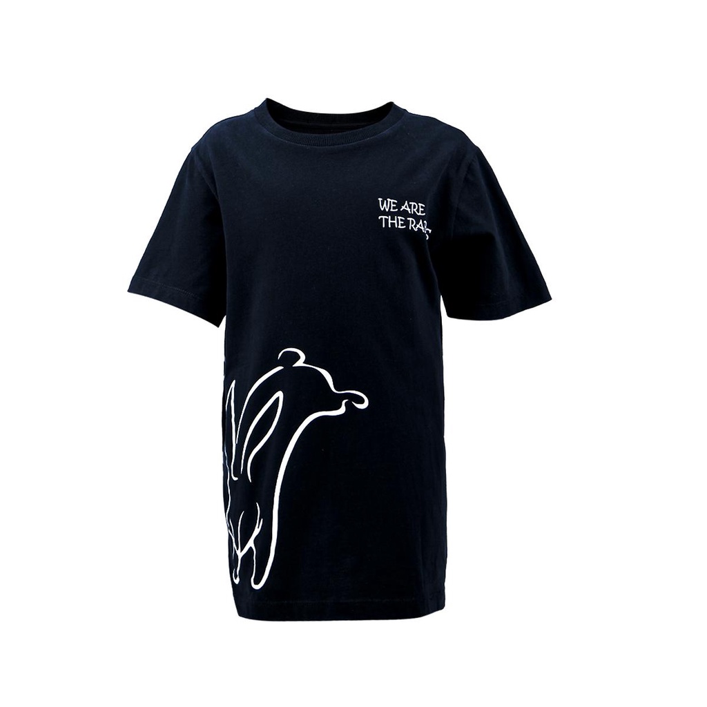 𝙆𝙄𝘿𝙎 - BGPU SUPER SOFT T-SHIRT SS23/24 - กระต่ายวิ่งสีดำ