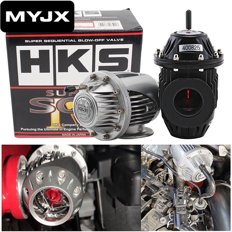 【MYJK】HKS Sqv4 อะแดปเตอร์วาล์วเป่าลมเทอร์โบ SQV 2 Samco ปรับได้ สีดํา