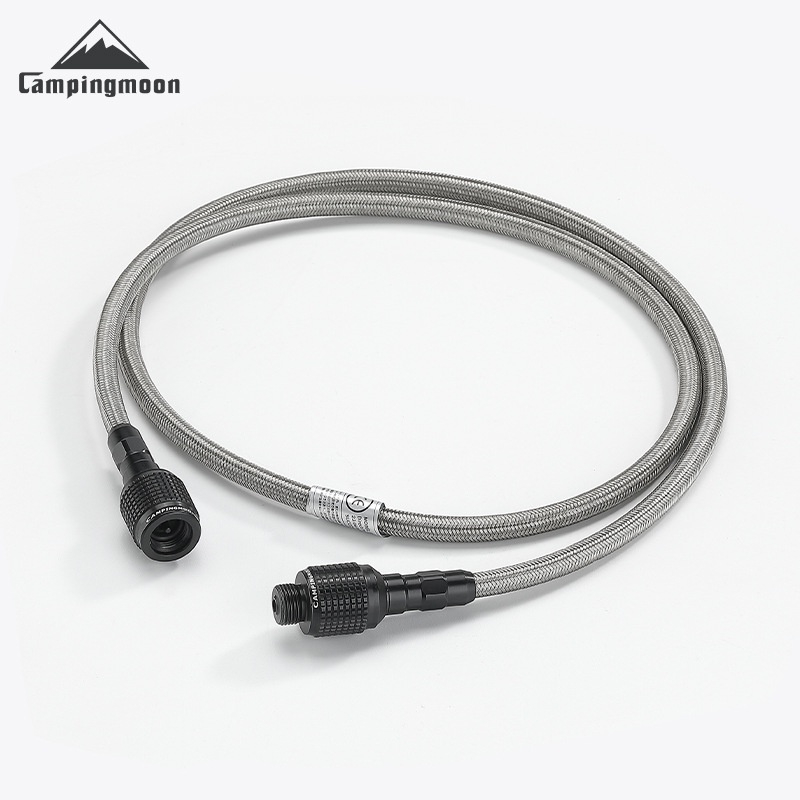 Campingmoon BKZ16 กลางแจ้งตั้งแคมป์ปิกนิกเตาอุปกรณ์เสริมท่อก๊าซเกลียวป้องกันการระเบิดท่ออัลไพน์แบนถังแก๊สท่ออุปกรณ์ตั้งแคมป์