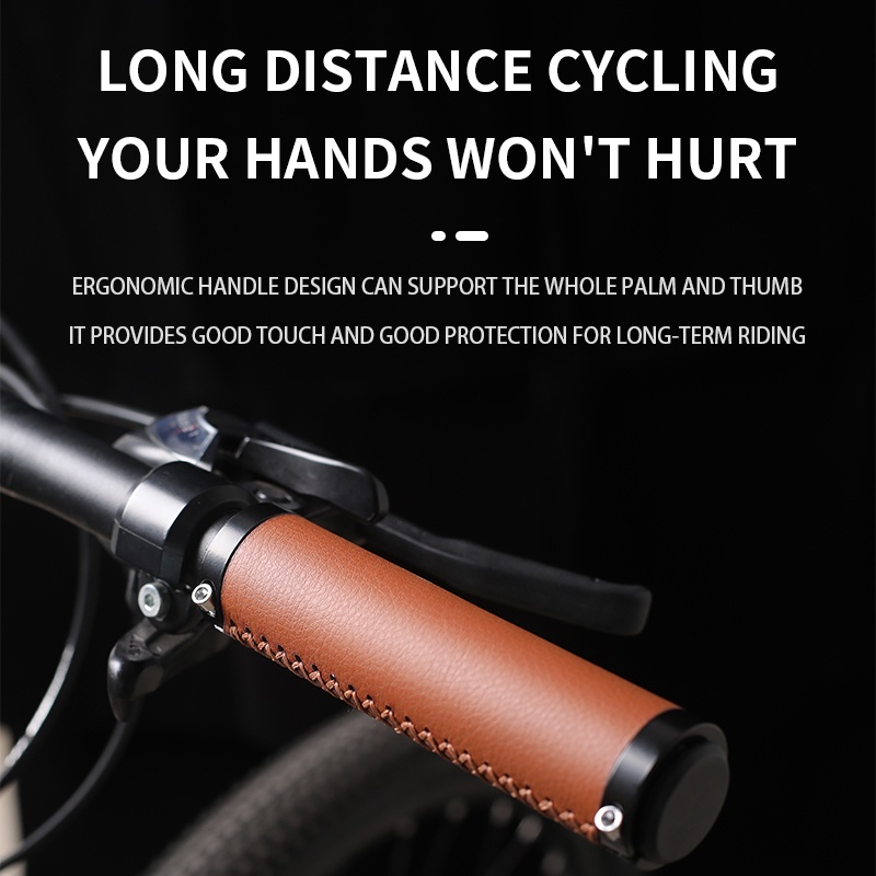 Eslnf ปลอกแฮนด์บาร์ หนัง PU แบบนิ่ม ดูดซับแรงกระแทก กันฝุ่น สําหรับรถจักรยานเสือภูเขา