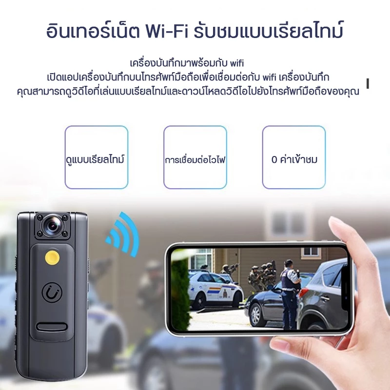 กล้องติดหมวกกันน็อค HD กล้องติดมอเตอร์ไซค์ WIFI action camera กล้องติดรถมอเตอร์ไซค์ กล้องติดหมวก แบบคลิปหนีบ กล้องวีดีโอ thumbnail 4