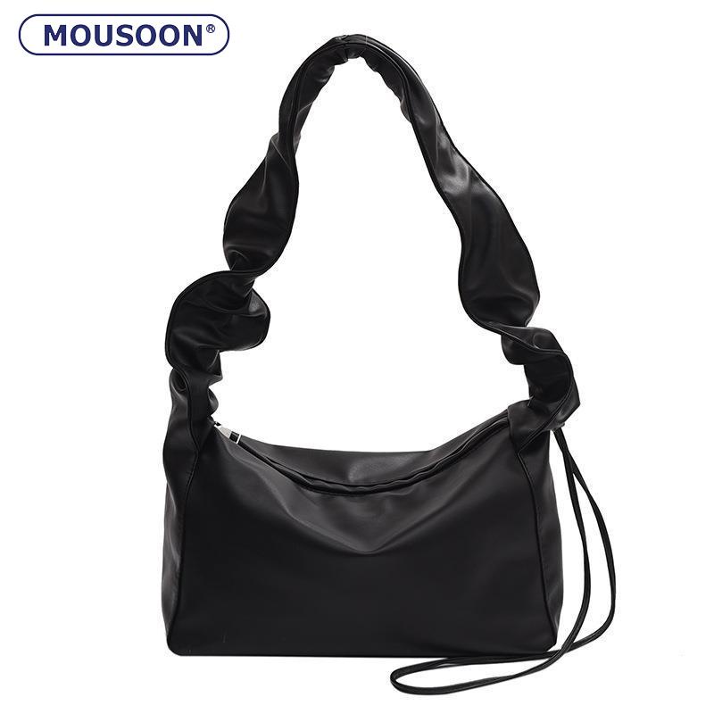 Mousoon กระเป๋าสะพายข้างผู้หญิงความจุขนาดใหญ่เรียบง่าย ins หมอนกระเป๋า
