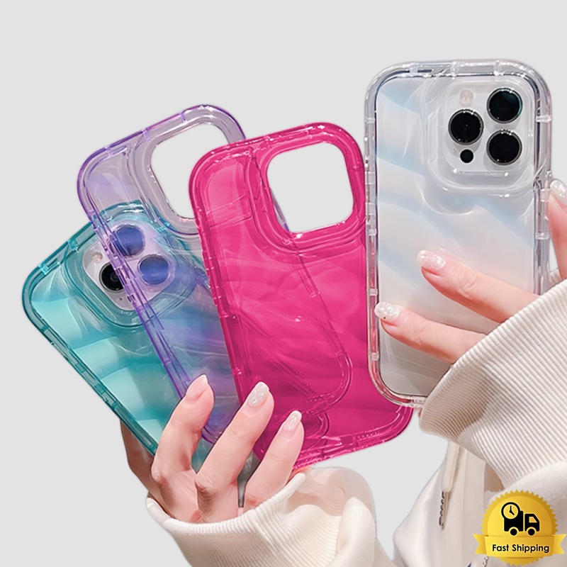 เคสเลเซอร์ใส TPU สำหรับ iPhone 15 Pro Max 11 15Plus 15pro 14 14promax 12 12pro 13 13promax 14plus ฝาครอบโทรศัพท์กันกระแท