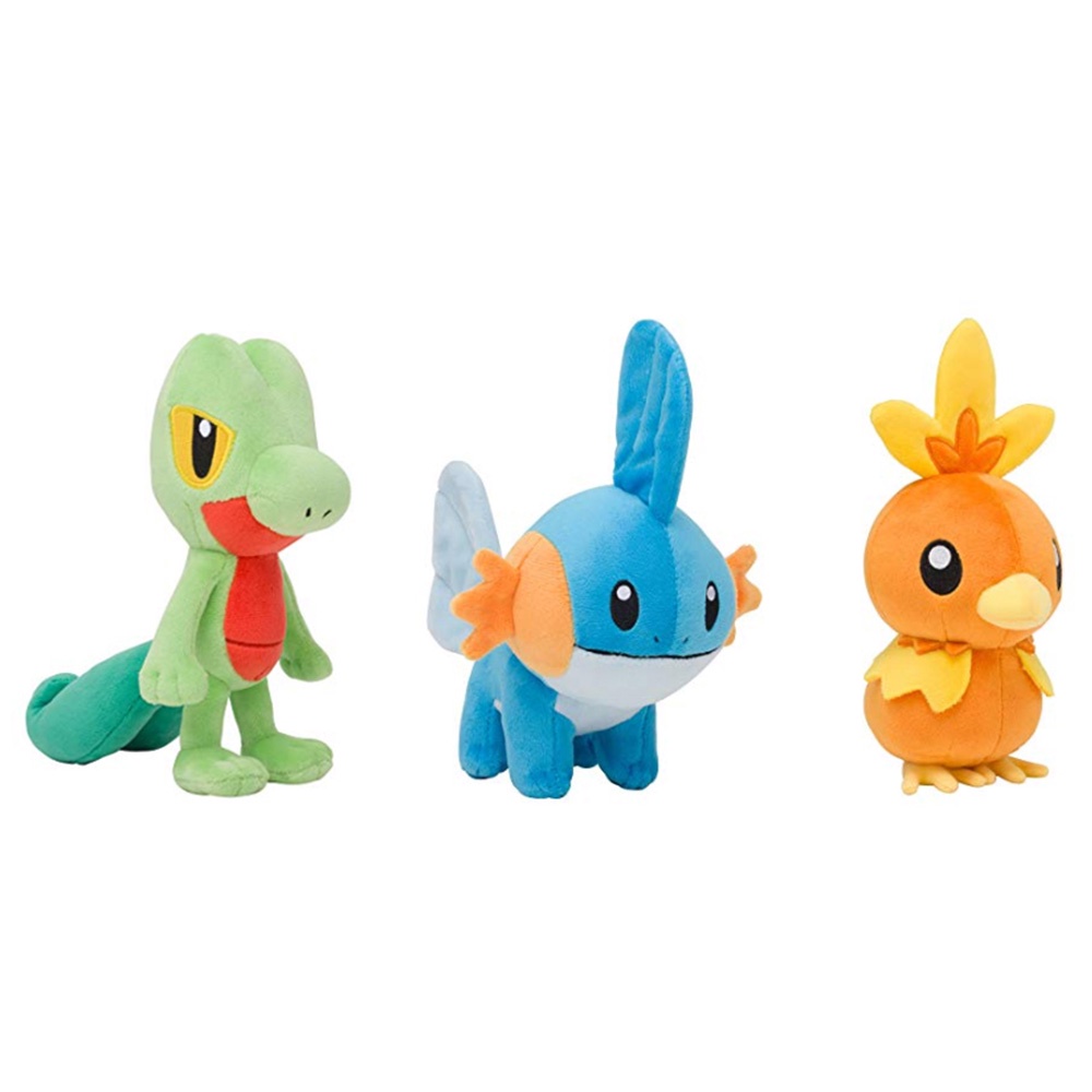 ตุ๊กตายัดนุ่น Kawaii Pokemon Torchic Treecko Mudkip Elf ของเล่นสะสม สําหรับเด็ก