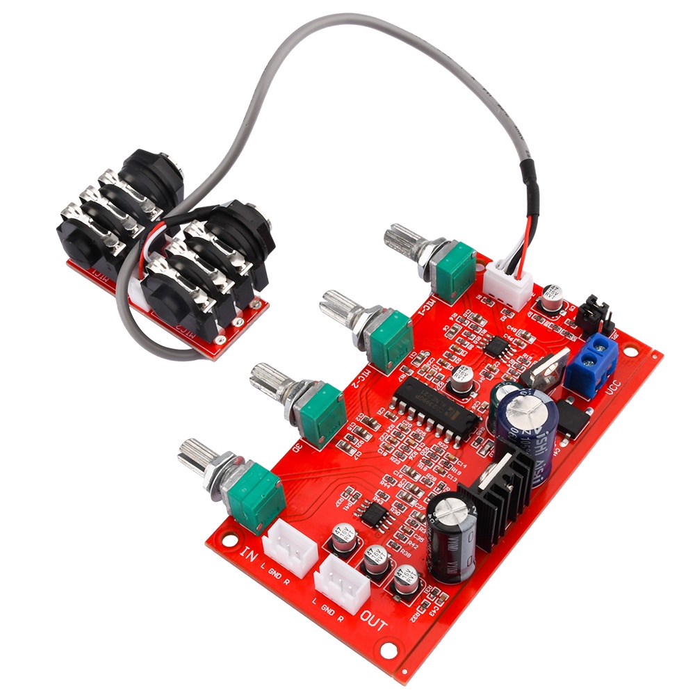 บอร์ดคาราโอเกะ โพเทนชิโอมิเตอร์ บอร์ดไมโครโฟน PT2399 NE5532 M65831