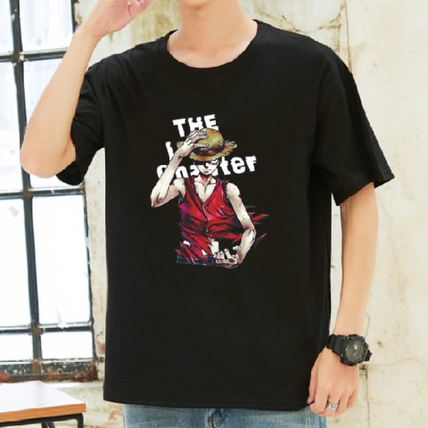 ยินดีต้อนรับ a หน้าร้อน  รูปแบบล่าสุด  ลายการ์ตูนยอดนิยม  คอลูกเรือ  เสื้อยืด  2สี  M~3XL