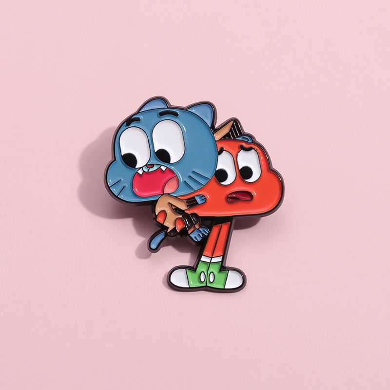 เข็มกลัด รูปการ์ตูน Gumball Darwin Amazing World of Gumball เครื่องประดับ ของขวัญสําหรับเด็ก