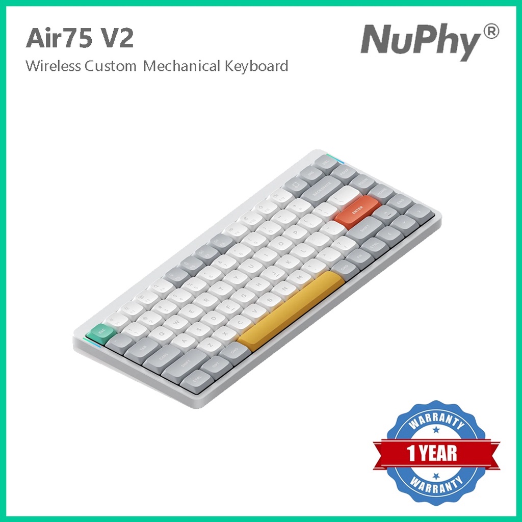 NuPhy Air75 V2 คีย์บอร์ดไร้สายแบบกําหนดเอง