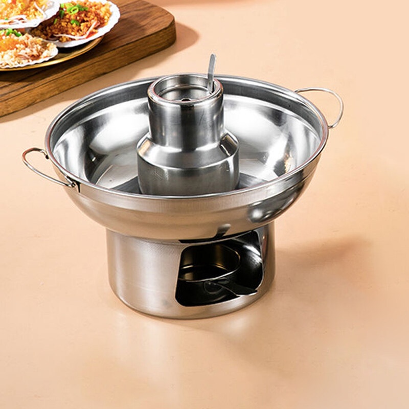 Utensils หม้อไฟ 20ซม สแตนเลส มีปล่อง ต้มยำ สแตนเลส หม้อใส่ต้ม หม้อใส่แกง - รูปที่ 7