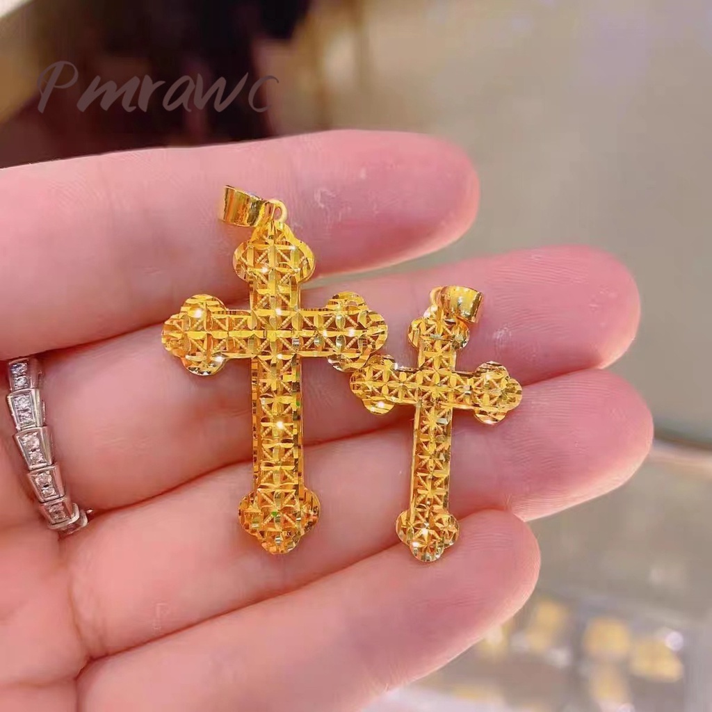 Pmrwc | ข้ามจี้สร้อยคอคู่ชายและหญิงชุบทองเป็นเวลานานโดยไม่ต้องซีดจาง เอฟเจ661