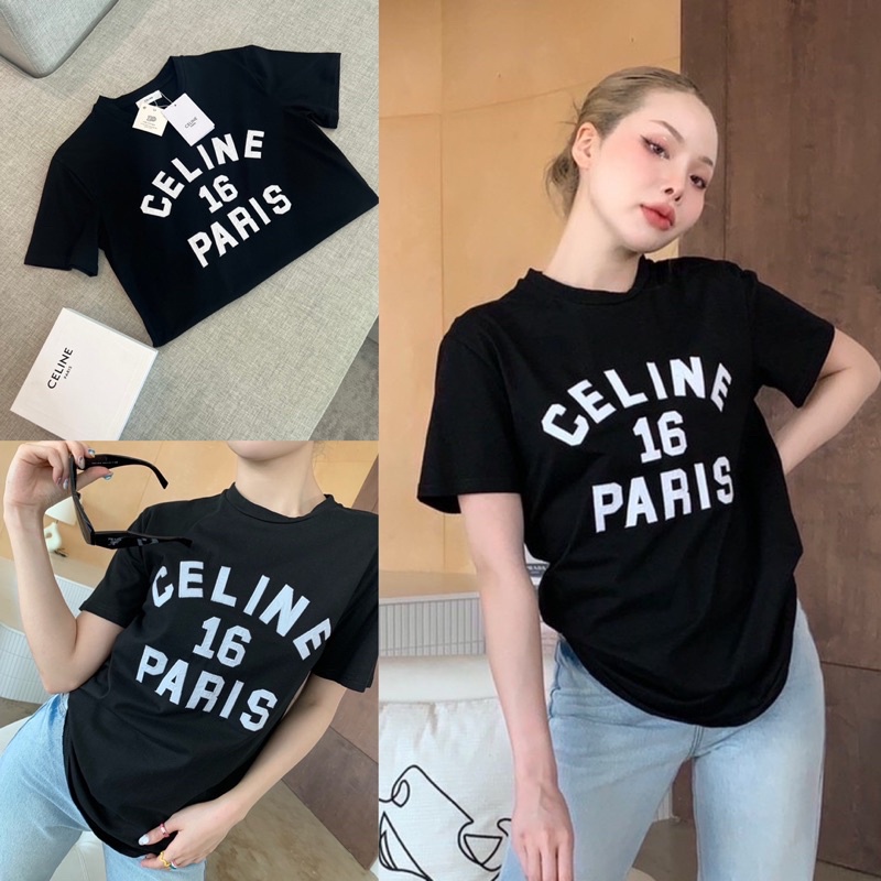 S-5XL เสื้อยืดพิมพ์ลายแฟชั่นNew เสื้อยืดสกรีนลาย CL 16 PARIS #valen #งานป้าย