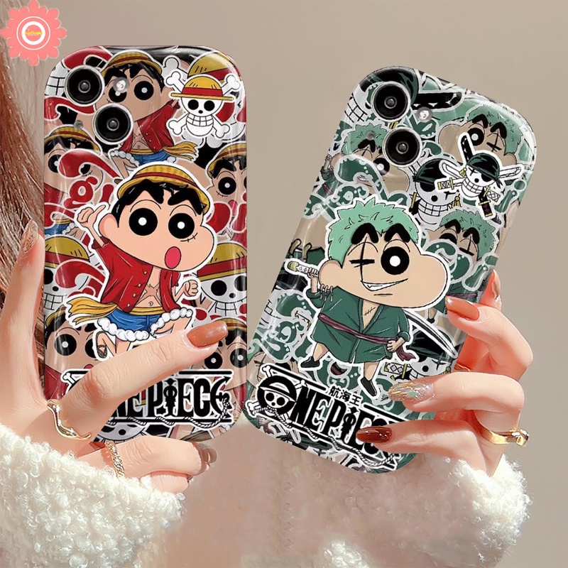 เคสโทรศัพท์มือถือ ลายการ์ตูนชินจังน่ารัก สําหรับ Realme C55 C21Y C33 C15 C35 C30 C25Y C25 C51 C53 C12 C20 C21 C3 C11 C31 C25s C17 5 7i 11 5i 9i 5s 6i