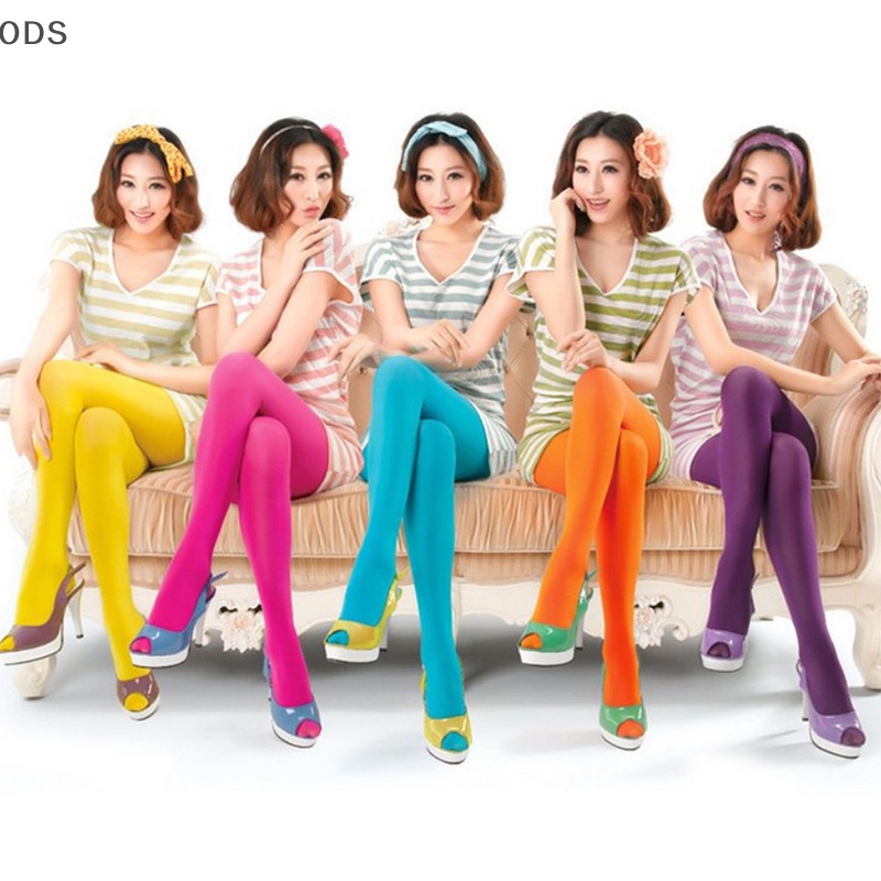 Ods ถุงน่องยาว ผ้ากํามะหยี่ 120D สีแคนดี้ เซ็กซี่ พลัสไซซ์ สําหรับผู้หญิง