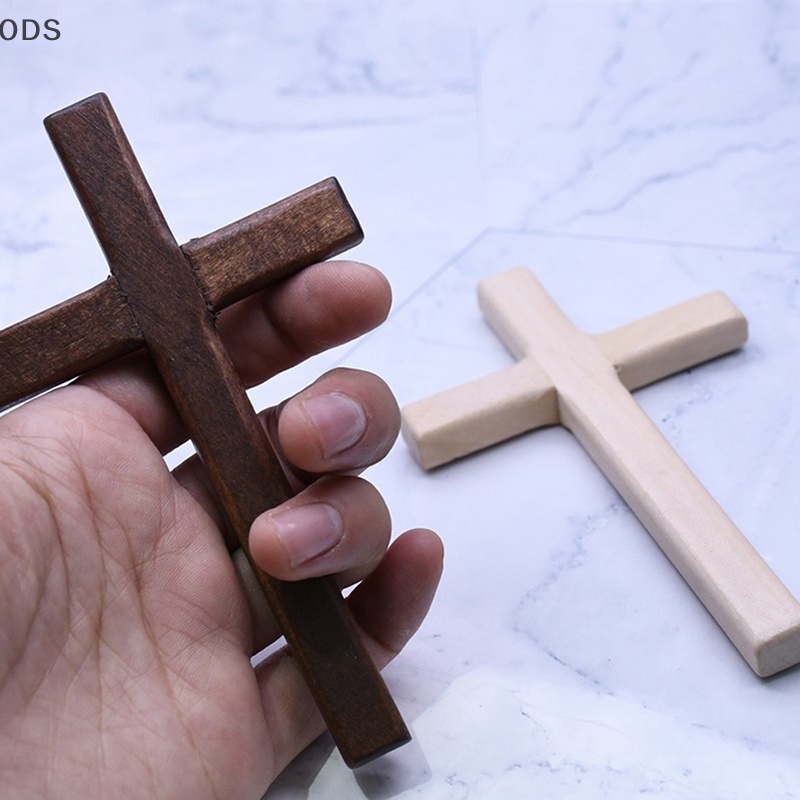 ODS Christian Cross 12cm(4.7in) ผนังขนาดใหญ่ยาว Crucifix สองสี OD