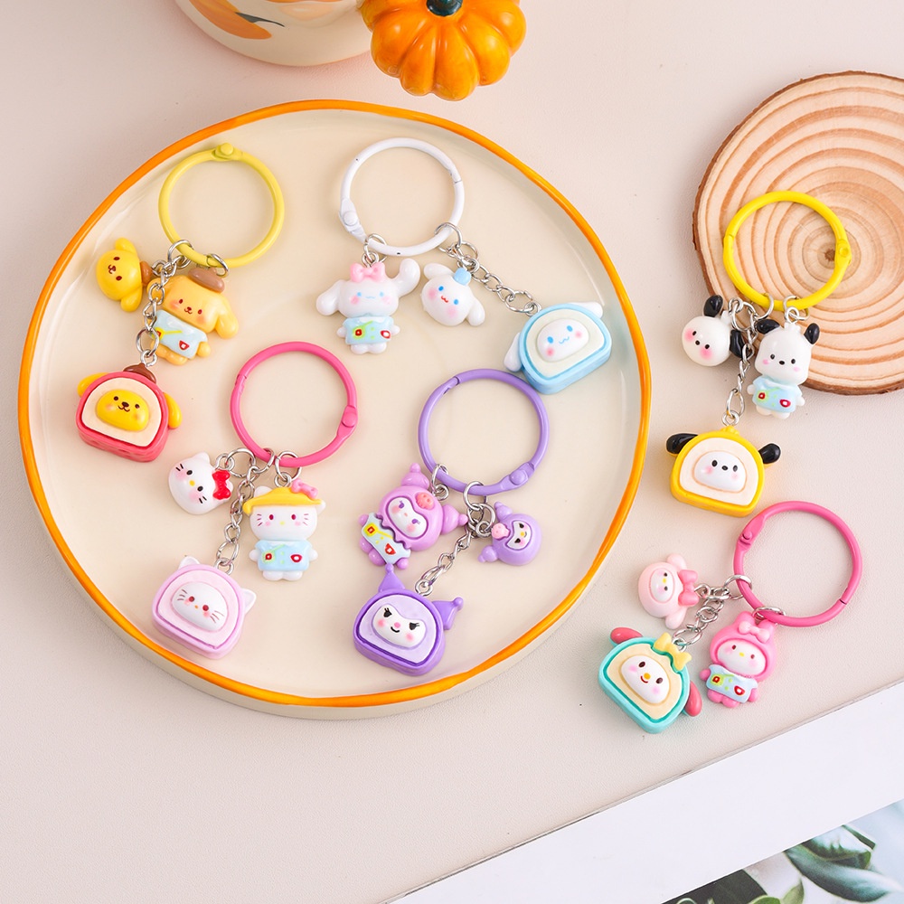 751 ขายดี พวงกุญแจ จี้การ์ตูน Sanrio น่ารัก สร้างสรรค์ ไม่ซ้ําใคร ของขวัญ สําหรับกระเป๋านักเรียน