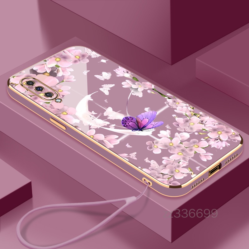 เคส Samsung A30S Samsung A50 Samsung A50S Samsung A70 Samsung A750 Samsung A7 2018 เคสโทรศัพท์ ซากุระ ซิลิโคน สวย เคสโทรศัพท์ ส่งเชือกเส้นเล็ก