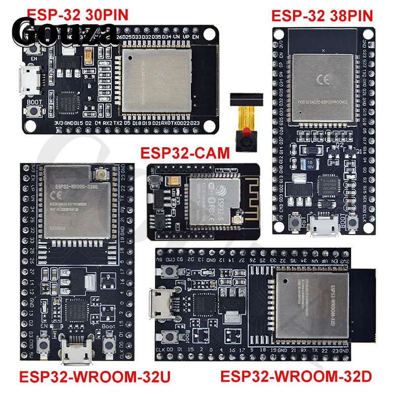 Gouza ESP32 บอร์ดทดลอง WiFi และบลูทูธ พลังงานต่ํามาก ESP-32 ESP-32S ESP 32 ESP8266