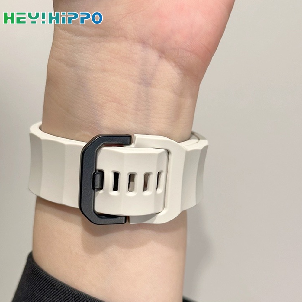 สายนาฬิกาข้อมือซิลิโคน หัวเข็มขัดสีดํา สําหรับ iwatch series 10 9 8 7 6 5 SE 4 3 45 44 42 41 40 38 49 มม.46 มม.Series10 42 มม.