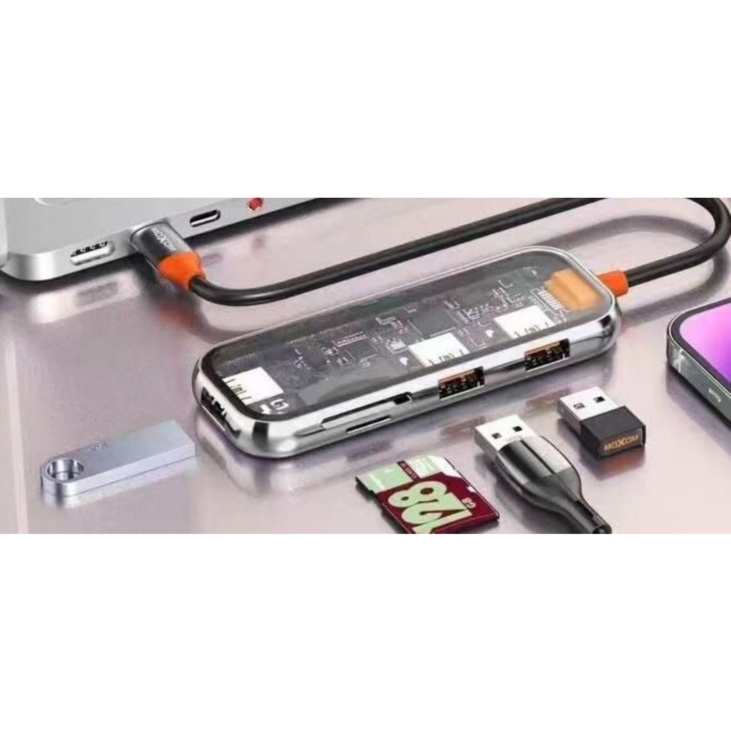 MOXOM 5 in 1 TYPE-C HUB LX-HB801