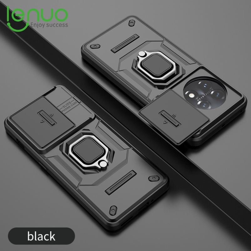 Lenuo เคสโทรศัพท์มือถือ กันกระแทก ป้องกันกล้อง พร้อมแหวนแม่เหล็ก สําหรับ OnePlus 13 Ace 3V 12 Nord CE 3 Lite N30 11 11R Ace2 5G Case