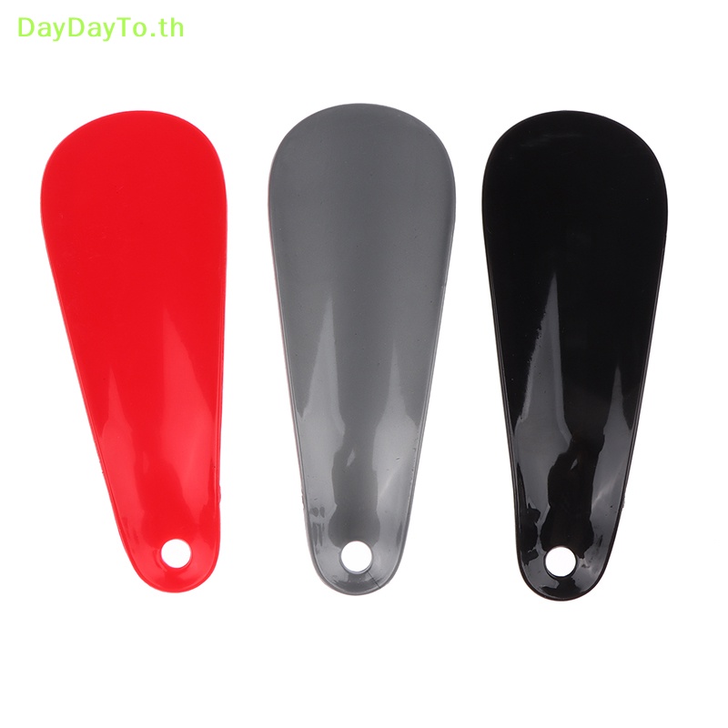 Daydayto แตรพลาสติก รูปช้อน ขนาดเล็ก 11 ซม. แบบพกพา ยืดหยุ่น ทนทาน สําหรับยกรองเท้า
