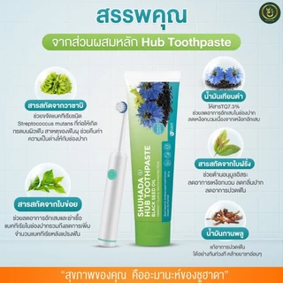 80g HUB TOOTHPASTE ยาสีฟัน ลดร้อนใน ลดกลิ่นปาก ลดหินปูน ปากหอม ปากสะอาด ลดเสียวฟัน เหงือกอักเสบ