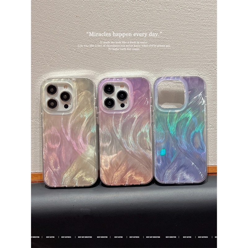 เคสโทรศัพท์มือถือ ซิลิโคนแข็ง ผิวด้าน กันกระแทก พิมพ์ลาย ไล่โทนสี หรูหรา สําหรับ iPhone 15 11 12 13 14 Pro Max