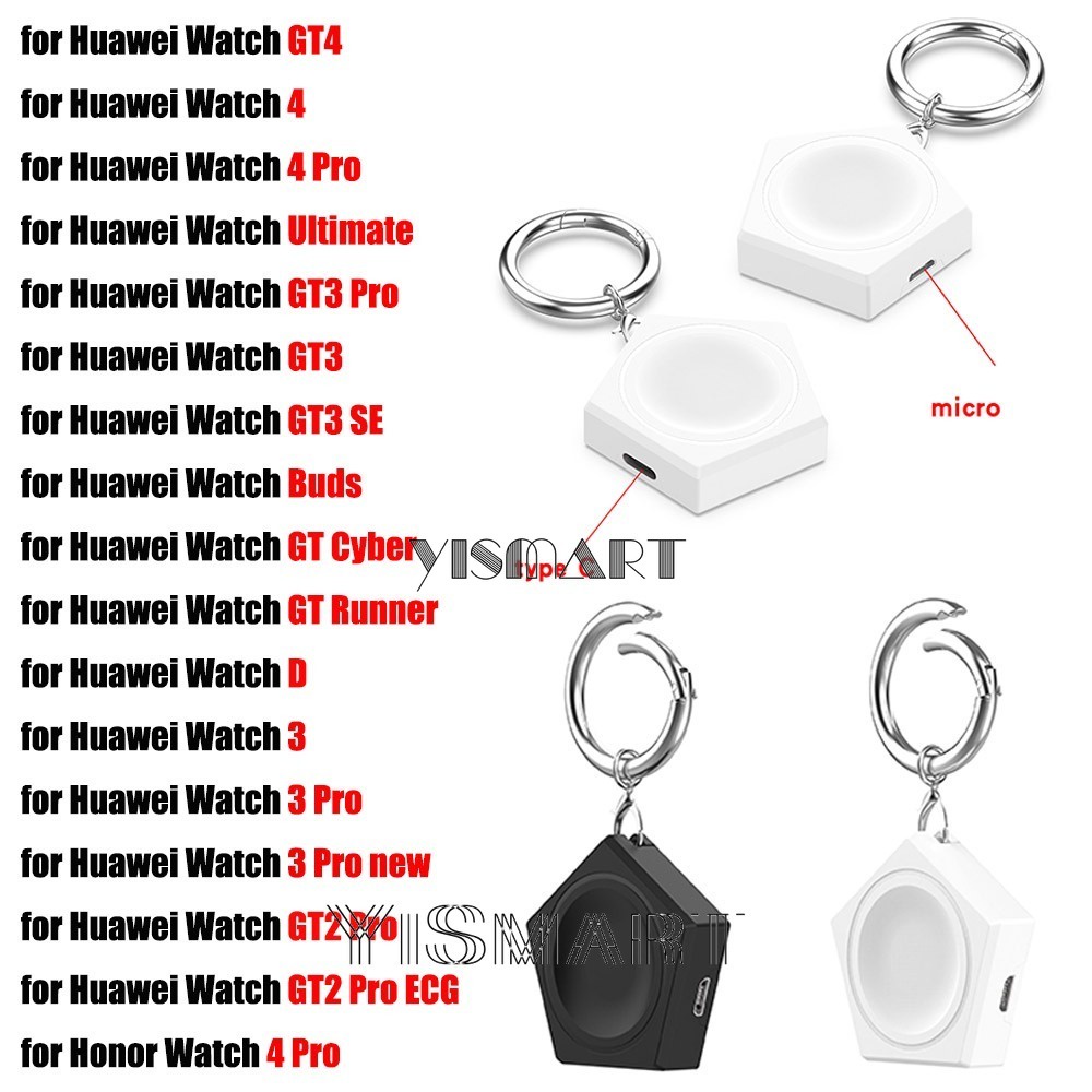 อะแดปเตอร์ชาร์จ สําหรับ Huawei Watch Ultimate GT4 GT3 GT2 Pro Micro USB Type C Huawei Watch 4 3 Hono