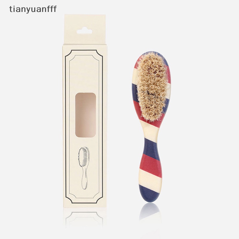 Tianyuanfff สองด้านตัดผมแปรงคอหวีโกนหนวดเคราร้านเสริมสวยแกะสลัก Duster แปรงทําความสะอาดผม Cutg หวี Well - รูปที่ 3