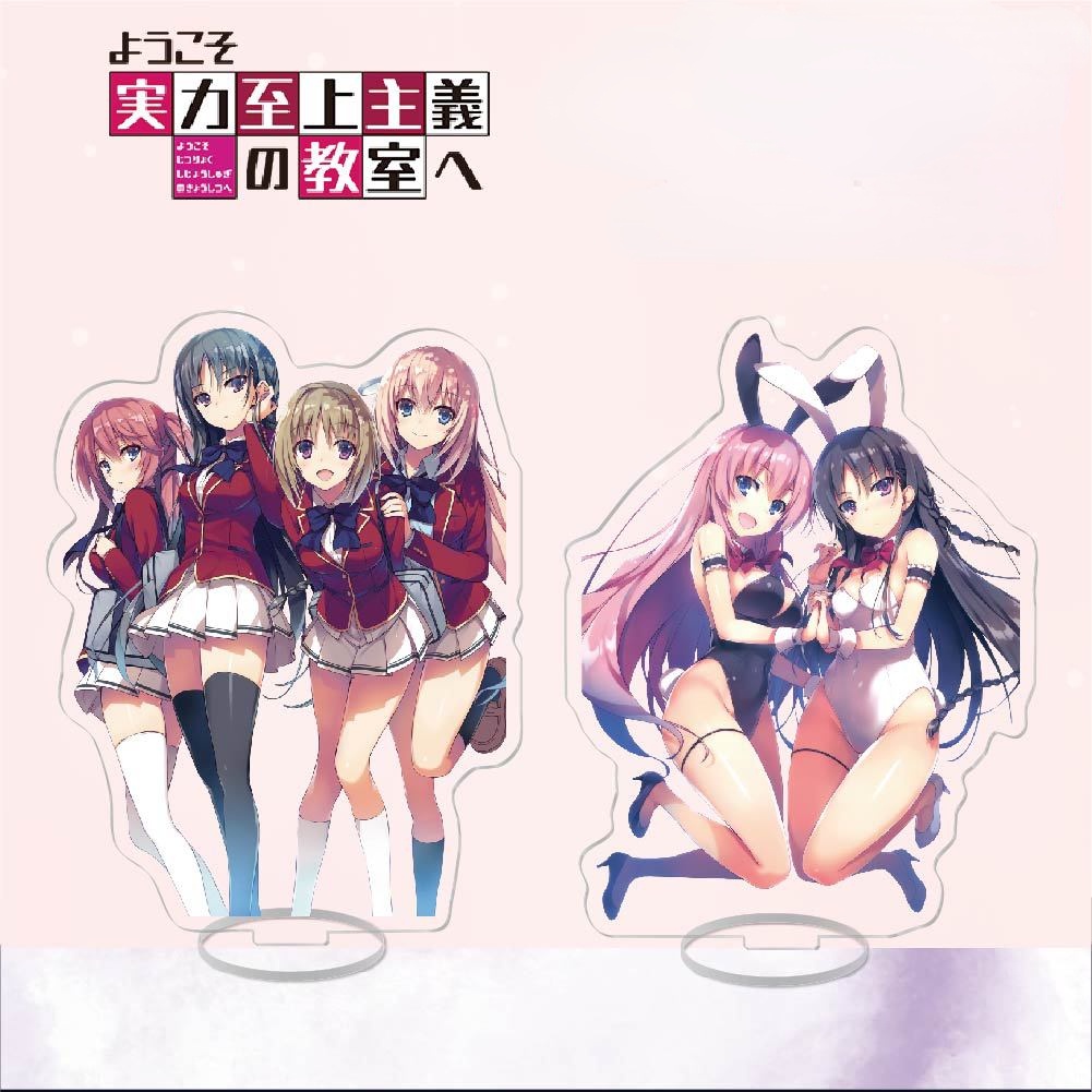 ฟิกเกอร์อะคริลิค PVC รูปอนิเมะ Welcome to the Classroom of the Elite Horikita Suzune Karuizawa Kei Deskto Humanoid สําหรับตกแต่งบ้าน