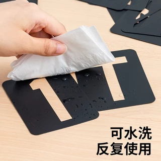 แผ่นแม่แบบพลาสติก ไม้บรรทัดพลาสติกแบบDIY 42ชิ้น ลายตัวอักษร ตัวเลข