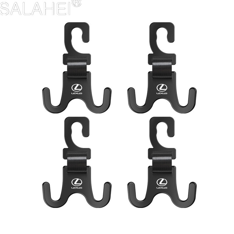 4 ชิ้นรถที่นั่ง Headrest Hook แขวนจัดเก็บสําหรับ Lexus RX 300 คือ 250 300 GX 400 460 UX 200 NX LX GS ES
