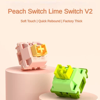 Outemu สวิตช์คีย์บอร์ด V2 Lime Switch V2 กันฝุ่น เสียงเงียบ สีเหลืองนม