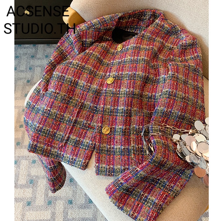 ACSENSE STUDIO.TH แขนเสื้อยาว แจ็คเก็ต เสื้อแจ็คเก็ตผู้หญิง comfortable trendy สบายๆ ทนทาน WJK2392Z79 47Z231123