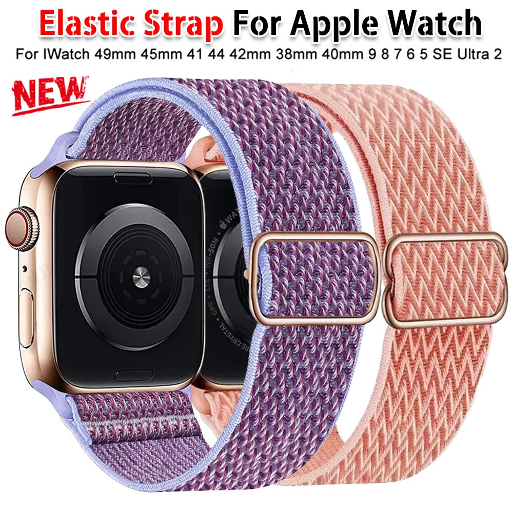 สายนาฬิกาข้อมือไนล่อน พร้อมหัวเข็มขัด ปรับได้ สําหรับ Apple watch series 9 8 7 6 5 4 se 3 2 i watch ultra 2 49 มม. 45 มม. 44 42 41 40 38 มม.
