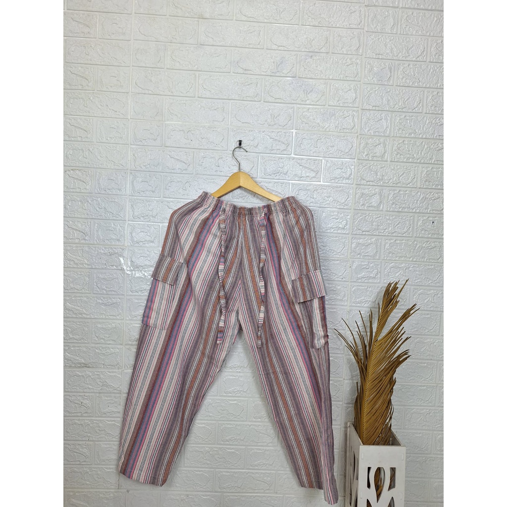 PNSS LEATHER CARGO PANTS กางเกง RAINBOW สําหรับผู้หญิง COD AVAILABLE