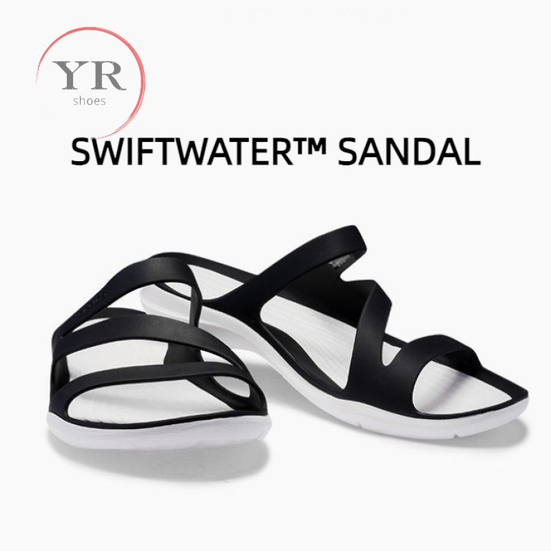 SWIFTWATER SANDAL รองเท้าแตะ Crocs เหมาะกับเดินชายหาดกลางแจ้ง สําหรับผู้หญิง มี 10 สี