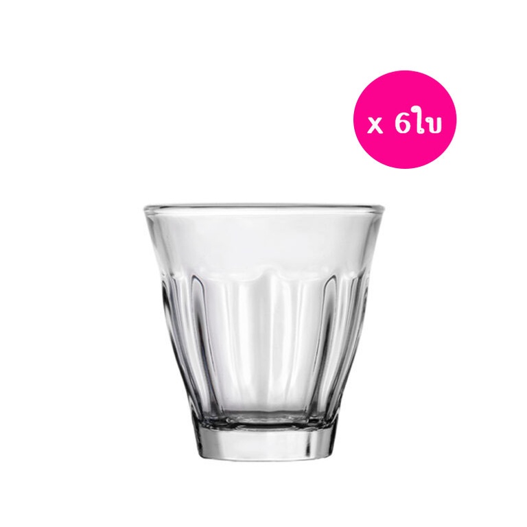 [6ใบ] แก้วน้ำ ลัคกี้กลาส LuckyGlass Vintage Tumbler LG-100506 ขนาด 5.9 ออนซ์ / 170 ml. [ แก้วรุ่นนี้ไม่มีกล่องนะคะ ]