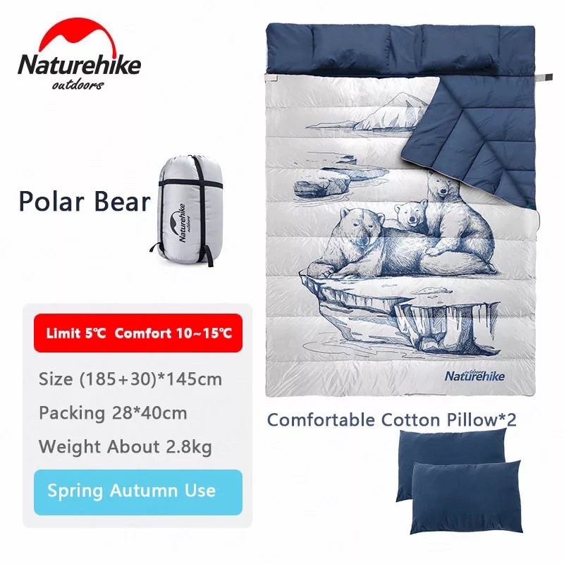 ถุงนอน Naturehike Double ลายหมีขั้วโลก