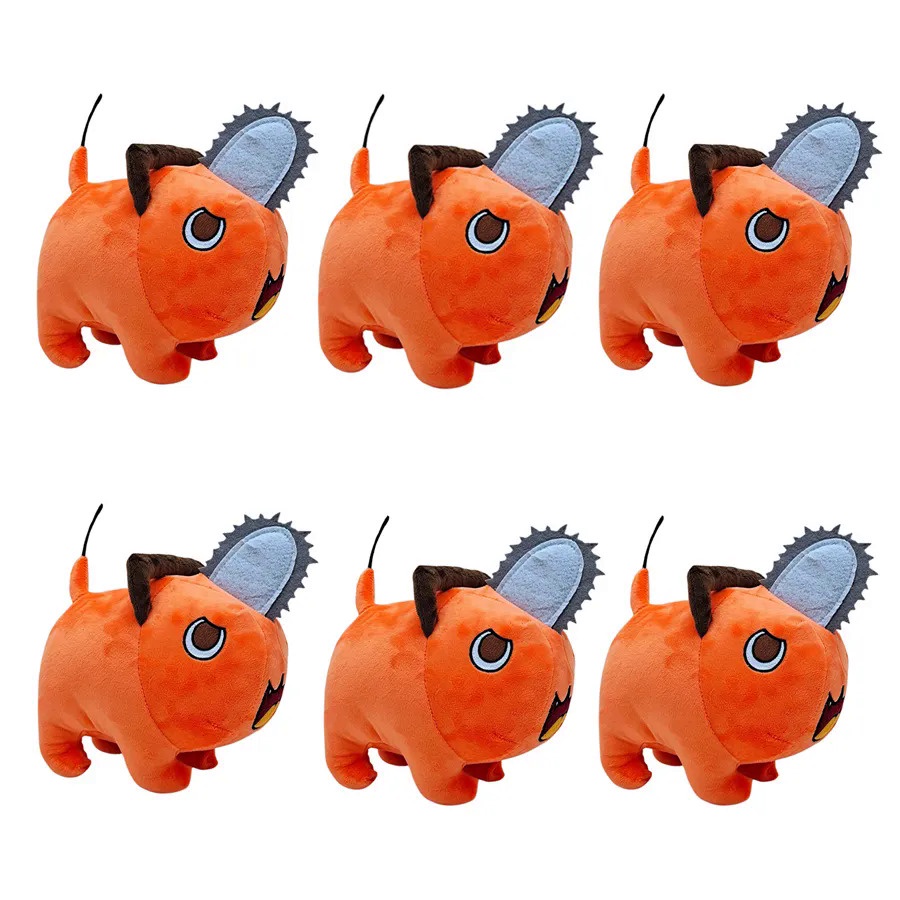 40cm Anime Chainsaw Man Pochita Creative Dolls Plush Toy Cartoon Pochita Orange Dog Pillow Stuffed S