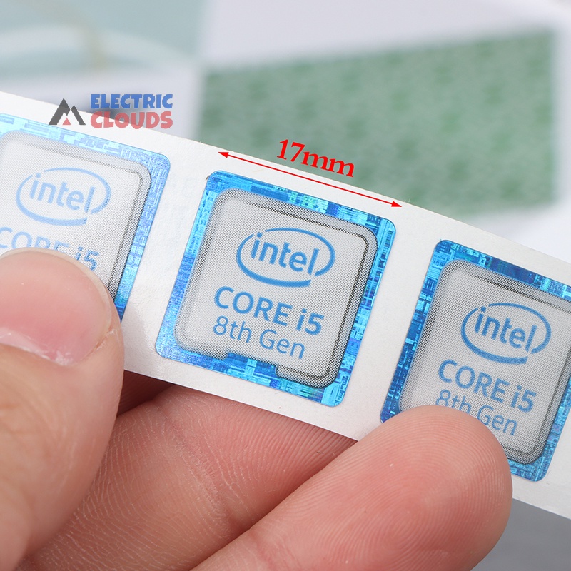 【ก้อนเมฆไฟฟ้า】สติกเกอร์โปรเซสเซอร์ Cpu ซีนอน 8th Generation i3 i5 i7 Celeron Intel สําหรับแล็ปท็อป