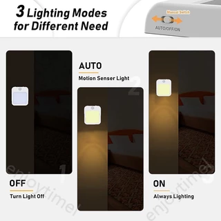 โคมไฟกลางคืน LED ไร้สาย ปลั๊ก EU พร้อมเซนเซอร์จับการเคลื่อนไหว สําหรับห้องนอนเด็ก