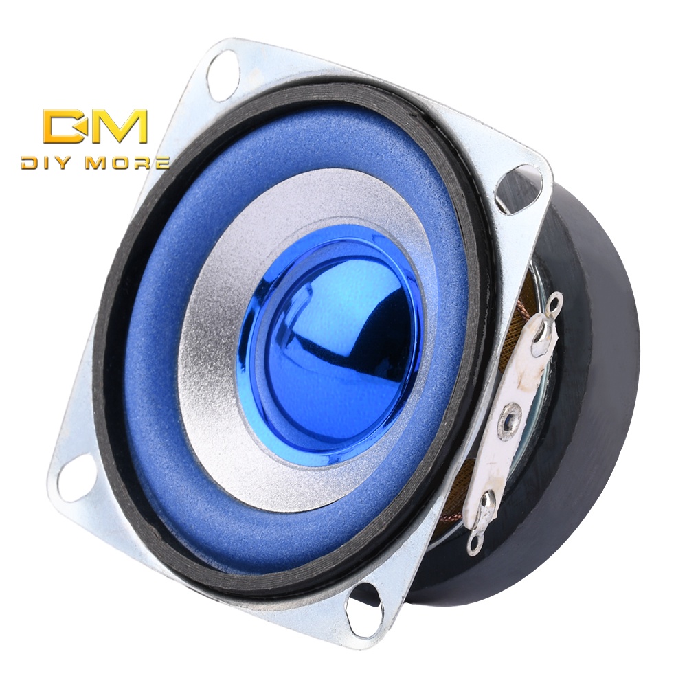 Diymore 2 นิ้ว 5W 4 โอห์ม ลําโพงความถี่เต็ม สีฟ้า 52 มม. สี่เหลี่ยม 5W 3R ลําโพงขนาดเล็ก