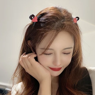 กิ๊บติดผม รูปหัวใจน่ารัก ขนาดเล็ก สไตล์เกาหลี เครื่องประดับผมหน้าม้า แฟชั่นสําหรับผู้หญิง
